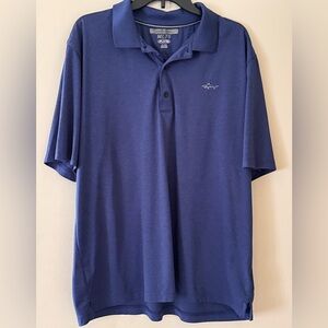 GREG NORMAN ML75 Play Dry Men’s Blue Button Down Polo shirt. Size XL